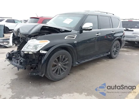 2020 Nissan Armada Platinum 2Wd z USA, uszkodzony, nr VIN JN8AY2NF9L9361446